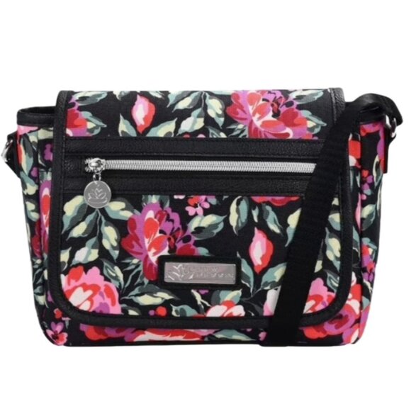 Lily Bloom Handbags - Lily Bloom Romantic Rose Blossom Women Julia Crossbody Bag Purse Handbag Tote